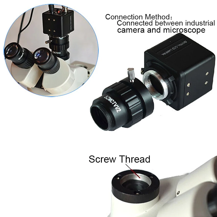 0.5X 0.3X c-крепление объектива 1/2 1/3 CTV адаптер для SZM видео цифровой камеры Тринокулярный Стерео Микроскоп аксессуары