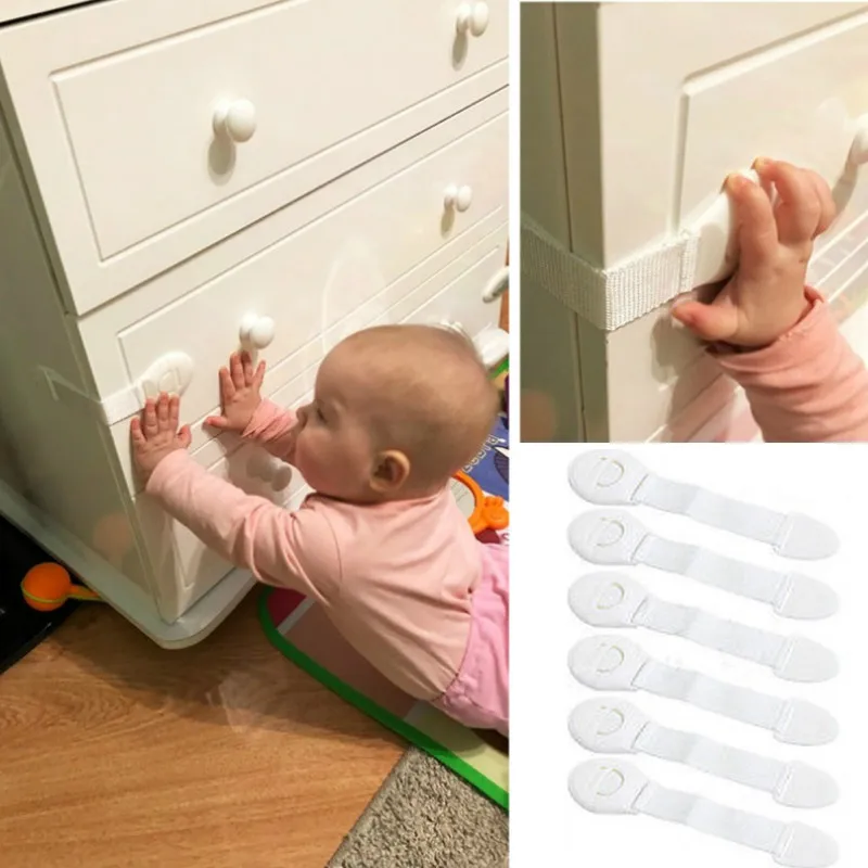 5pcs Baby Kids Drawer Door Safety Locks Cabinet Cupboard Security Protector~ 