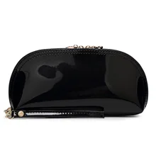 

Womens Wallets Patent Leather Sequins Luxury Small Purse 2018 Autumn and Winter New Shell Type Sweet Lady Coin Purse Wristlet