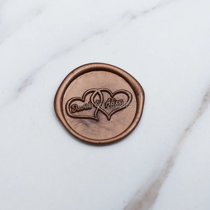 Custom Double Love With Names Wax Seal Stamp, Wedding Stamp ,party Wax