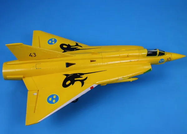 Saab J-35 J35 64 мм RC Jet Kit - Цвет: Цвет: желтый