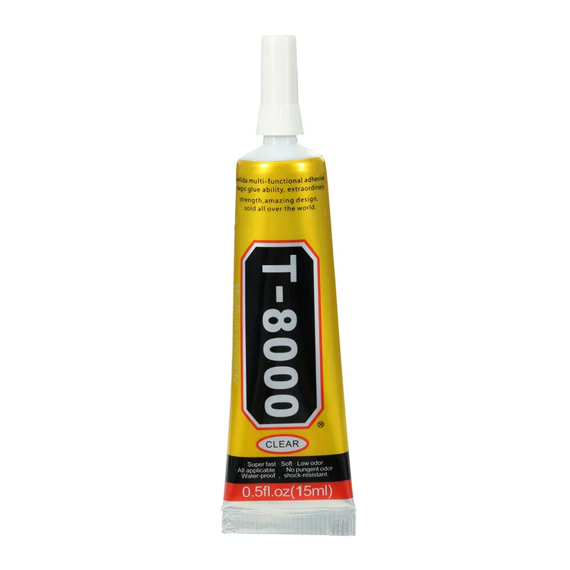 

MTGATHER T-8000 15ml Resin Multi Purpose LED Phone Screen Shell Repair Liquid Glue DIY Craft T8000 Glue