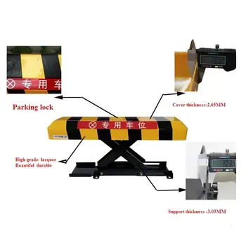 

remote control automatic parking barrier with a height