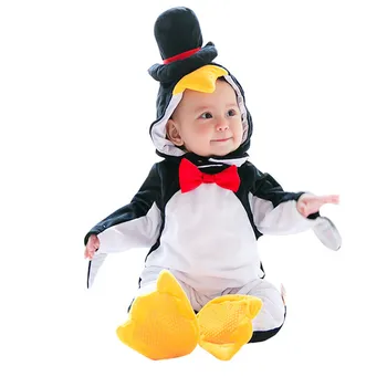 

Baby Toddler Penguin Animal Cosplay Costume For Halloween Purim Festival Holiday Performance