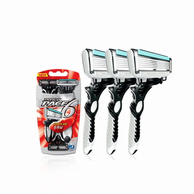 3Pcs/lot Original Shaver Pace 6 Blades Razor Blade Shaving Personal Stainless Steel Safety for Men | Бытовая техника