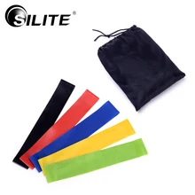 SILITE Resistance Bands Loop Fitness Latex Crossfit Pilates Workout Training Pull Rope Comprehensive Fitness Exercise 6pcs/set