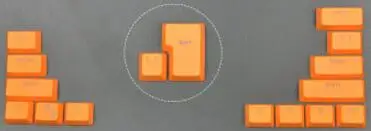 [Hfбезопасности] DIY OEM Hight PBT механическая клавиатура колпачки для ключей с красочной подсветкой для вишневой клавиатура axis - Цвет: Orange 1