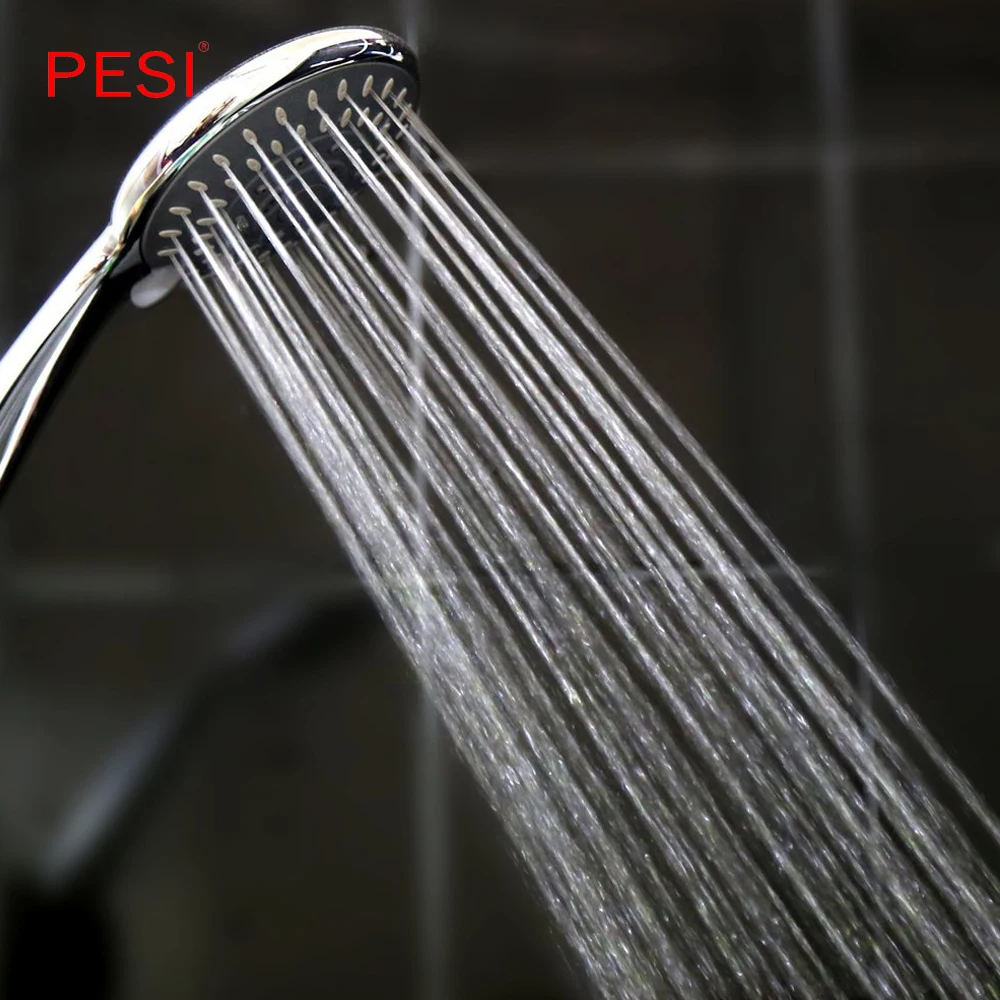 Ручной душ для ванной комнаты Круглый душевой Лейка водосберегающий ABS