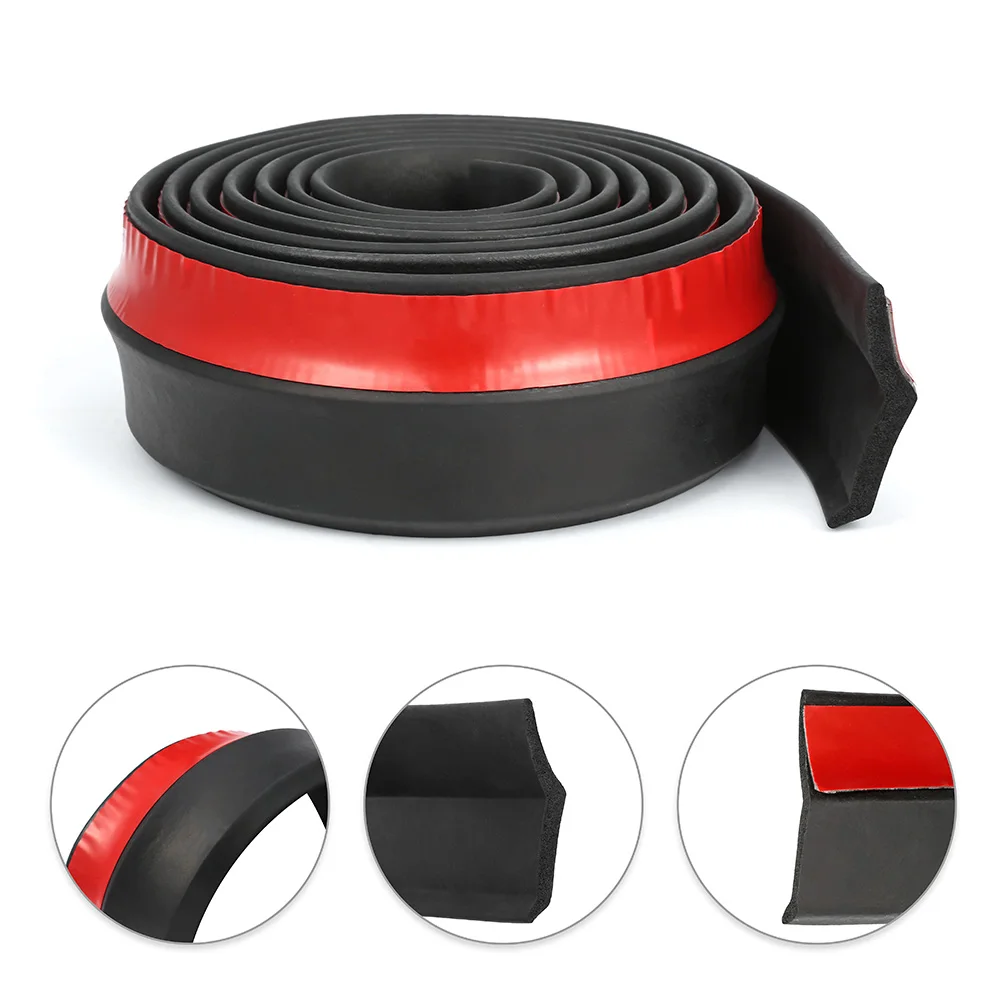 2,5 m Protector de coche parachoques delantero divisor de labios Kit de carrocería parachoques de Valance mentón de goma para coche tira 60mm de ancho 2,5 m Protector de coche parachoques delantero divisor de labios Kit de carrocería parachoques de Valance mentón de goma para coche tira 60mm de ancho