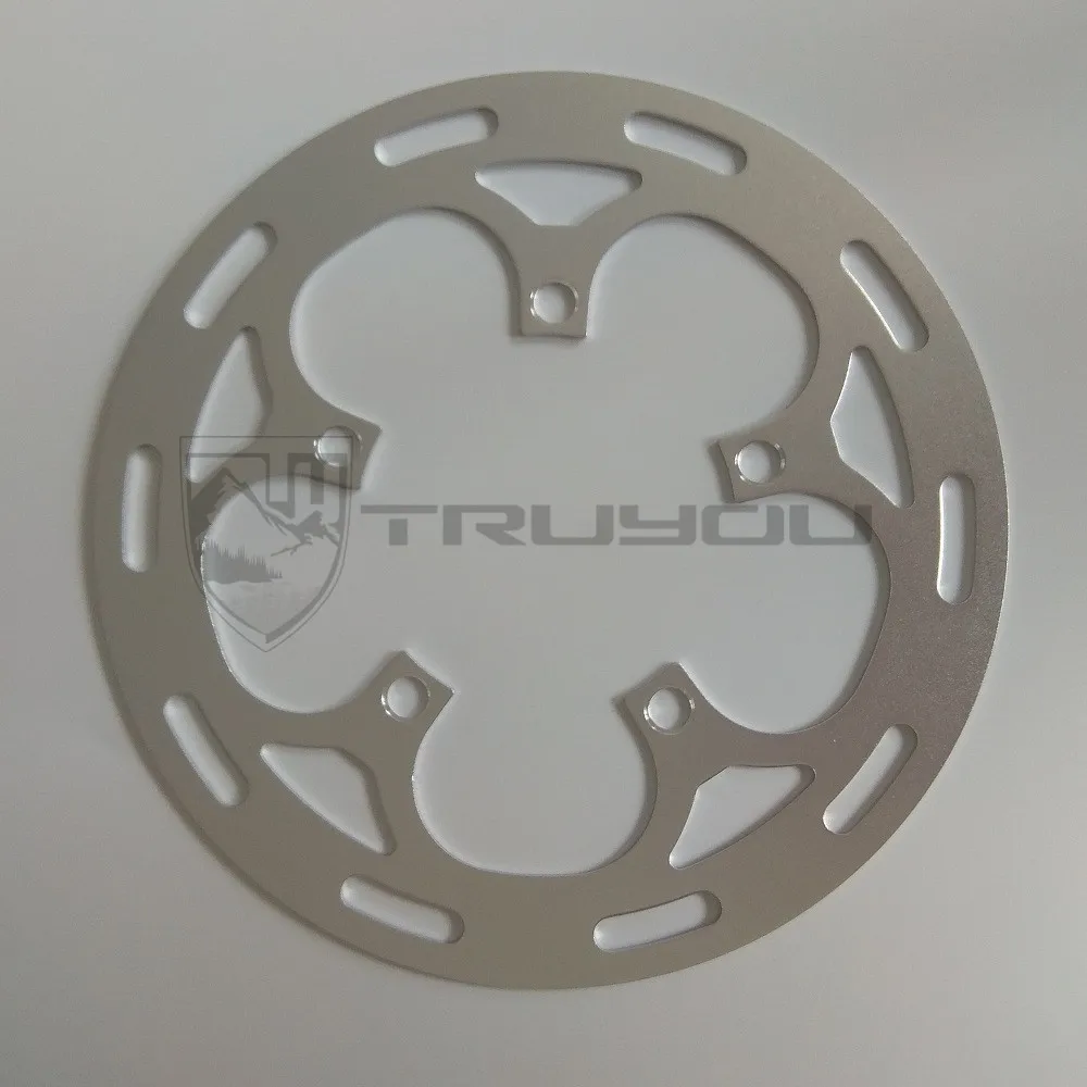 TRUYOU 110 BCD алюминиевая Серебристая цепочка защита колеса дорожный велосипед защитный чехол поддержка складной велосипед цепь 34-56 зуб