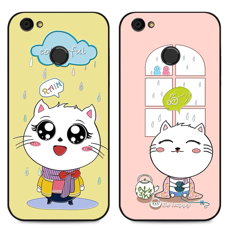 

Animal Lovely Simple Cases For ZTE Blade V7 A6 Lite A0622 Fashion Cat Silicone Cover For ZTE Blade V6 Plus / A2