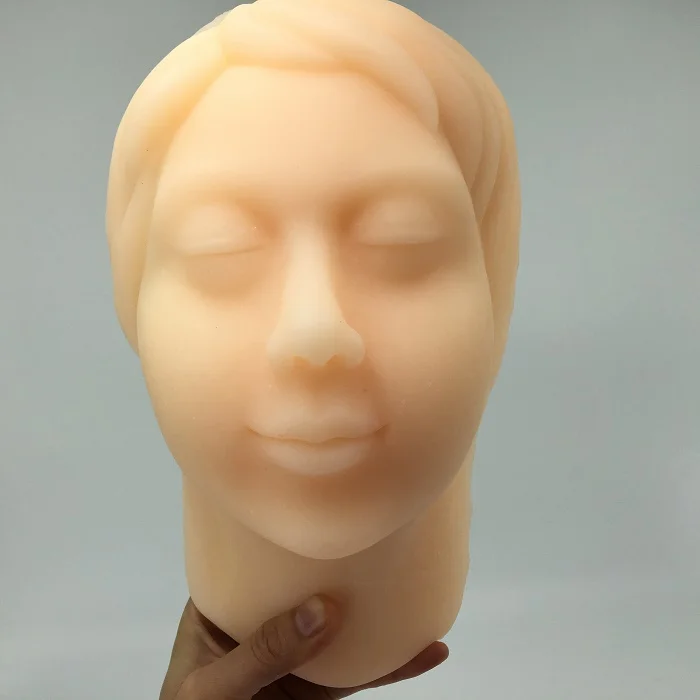 

female silicone head model with bone tissue suture practice cosmetic surgery acupuncture massage education model