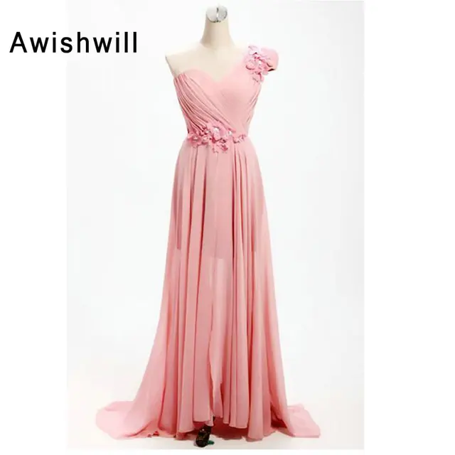 Special Price Fashion bridesmad Dress Stylish One Shoulder Flowers Ruched Chiffon A-Line Bridesmaid Dresses Custom Made 2019 Special Price Fashion bridesmad Dress Stylish One Shoulder Flowers Ruched Chiffon A-Line Bridesmaid Dresses Custom Made 2019