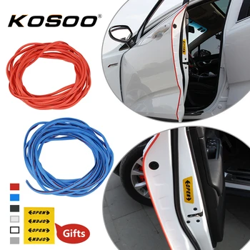 

KOSOO Car Door Edge Scratch Crash Strip Protection Sticker Decals For Toyota Avensis Corolla Auris IQ RAV4 Camry k2 Auto Styling
