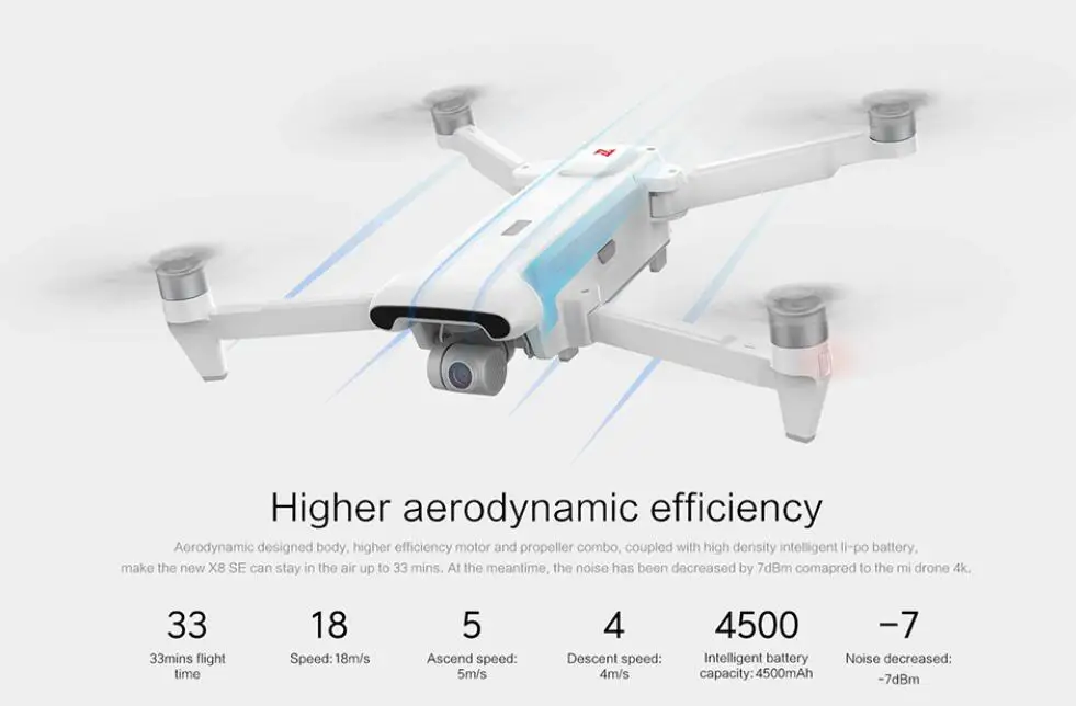 Квадрокоптер Xiao Mi FIMI X8 SE Ру Дрон с камерой 4K HD дополнительные батареи 5 км FPV 3