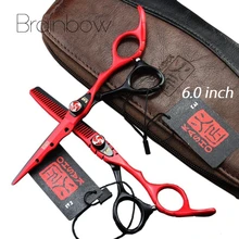 6.0 ‘Japan Professional Hairdressing Scissors Hair Cutting Thinning Scissors Set Barber Shears Tijeras Pelo High Quality Salon