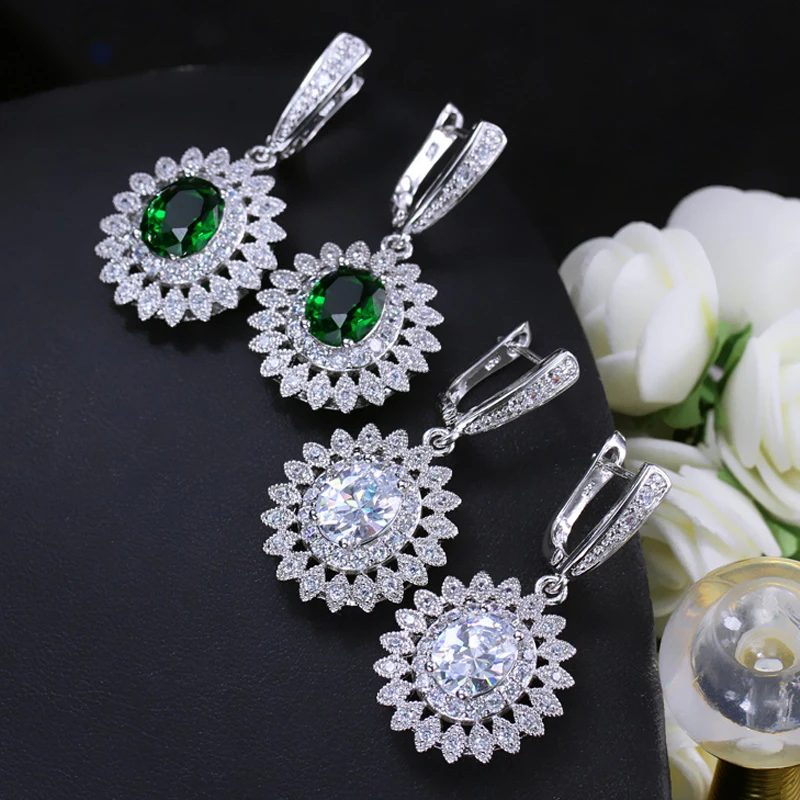 flower drop earring