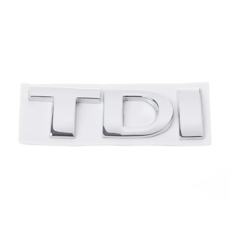 

TDI Badge Metal Emblem Decal Logo Sticker Rear Boot Lid Trunk Tailgate Red