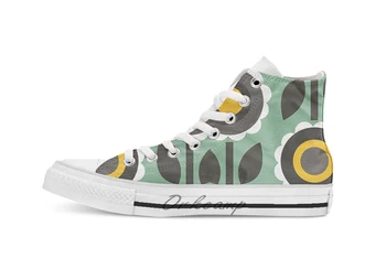 

Evergreen Aster Novelty Design breathable casual High Top lace-up Canvas shoes sneakers