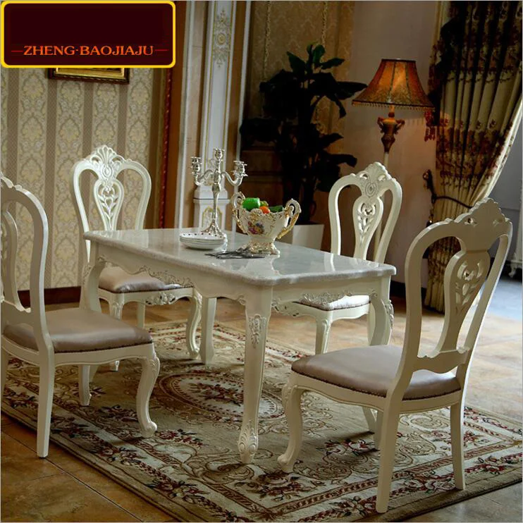 Modern Style Italian Dining Table, 100% Solid Wood Italy Style Natural marble Luxury Dining Table Set 6 chairs o1108 Modern Style Italian Dining Table, 100% Solid Wood Italy Style Natural marble Luxury Dining Table Set 6 chairs o1108
