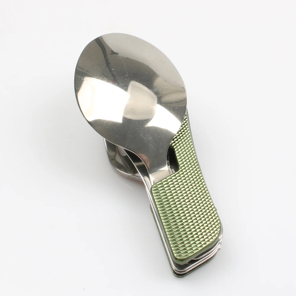 BETOHE зеленая походная посуда Многофункциональный складной нож и вилка ложка комбинированный инструмент для разборки посуды