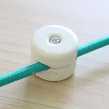 Isolador de porcelana antigo, para parede fiação cerâmica cordão têxtil vintage