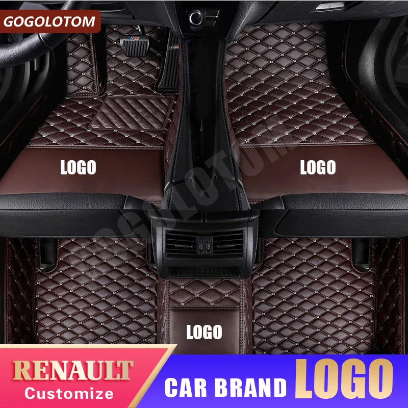 

Custom Car Floor Mats Renault Fluence Kadjar Captur Scenic 3 Laguna 3 Logan Sandero Duster Megane Auto Car Styling Accessories