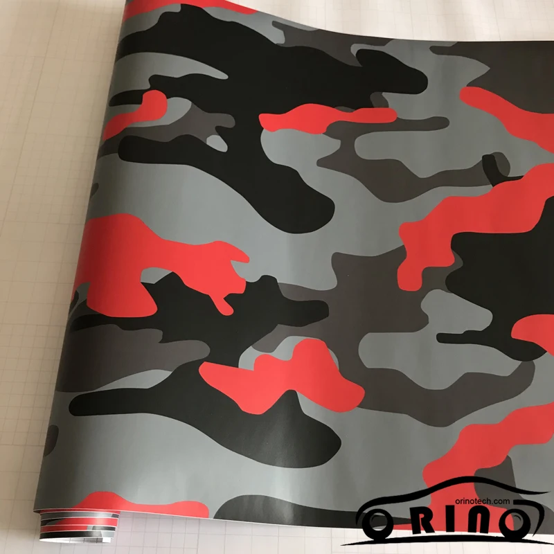 Black Red Grey Vinyl Film-2