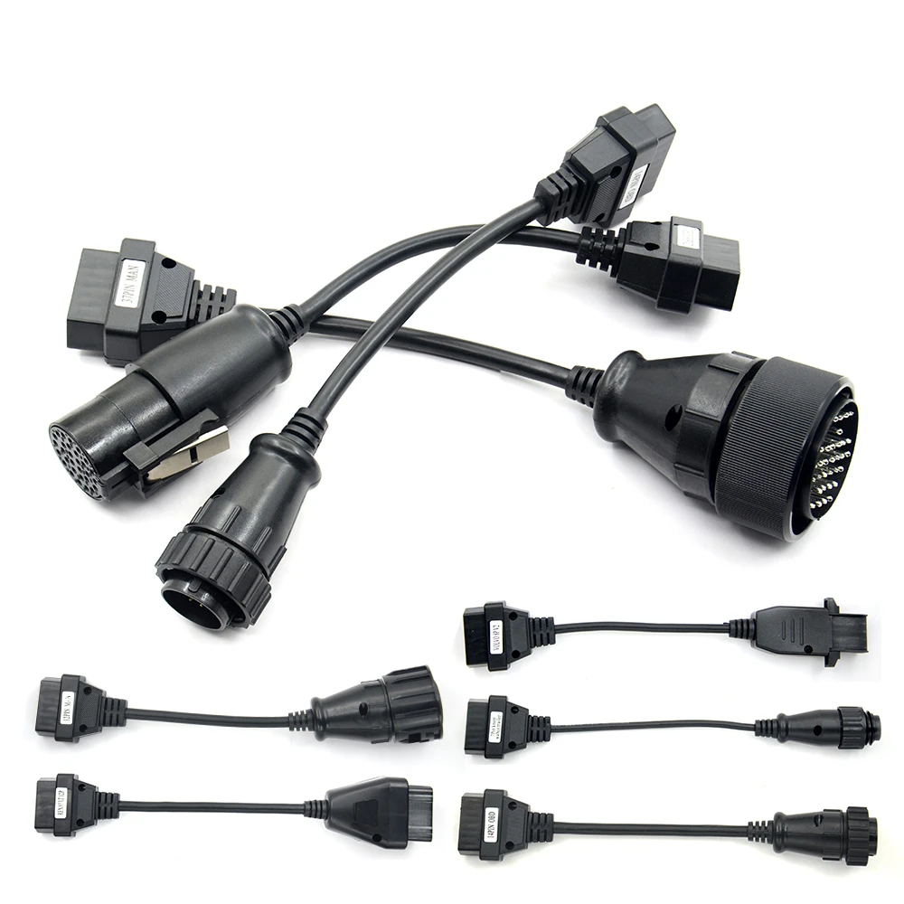 Для Delphi Ds150e 2019 полный комплект 8 кабелей для грузовиков автомобильных OBD2