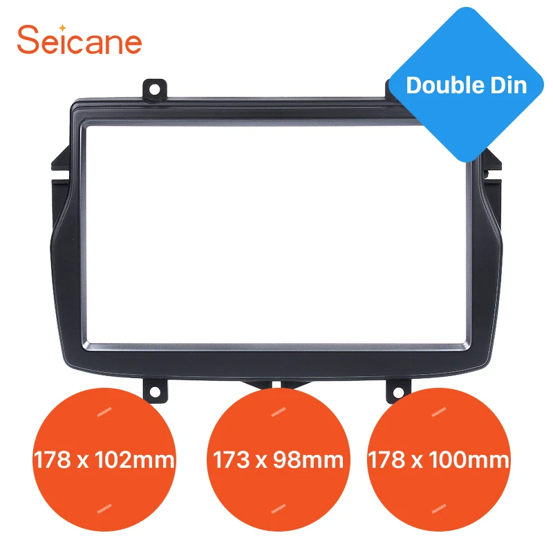 

Seicane 2Din Car Radio Fascia Stereo DVD Player Install Frame Trim Panel For 2016 Daewoo Royale Russian/LADA Vesta