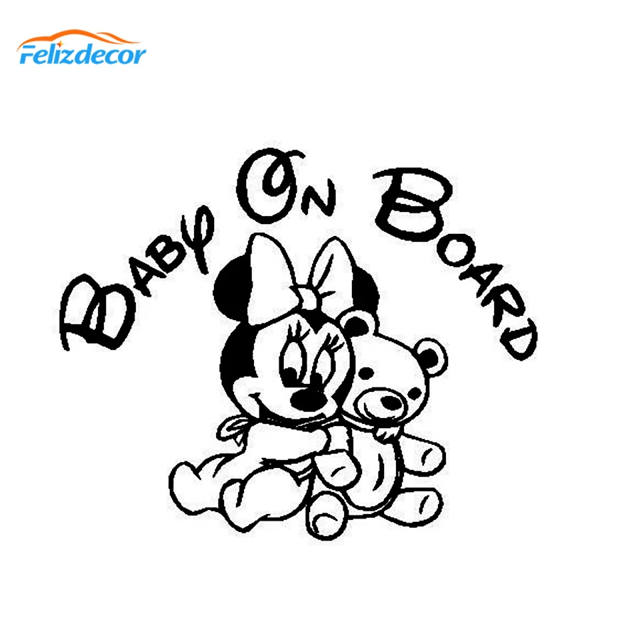 Baby On Board Car Sticker Vinyl Sticker Decal 7 High Quality Disney Style Text Queue Ah Jp