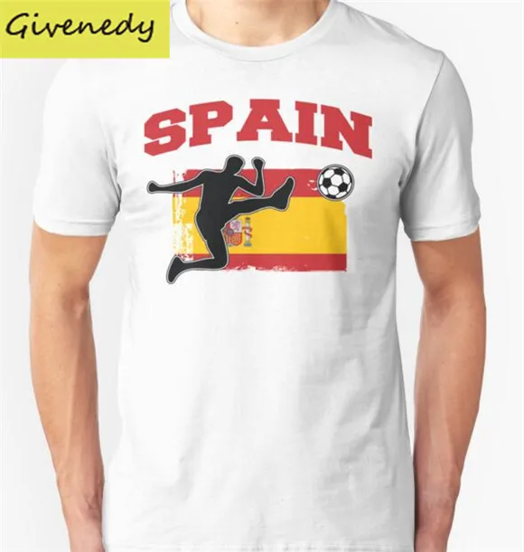 Spain Printed Mens Men T Shirt Tshirt Fashion 2016 New design Short