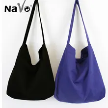 5 цветов белая черная Холщовая Сумка для женщин Большая Брезентовая палатка хозяйственные сумки большой объем женская сумка на одно плечо