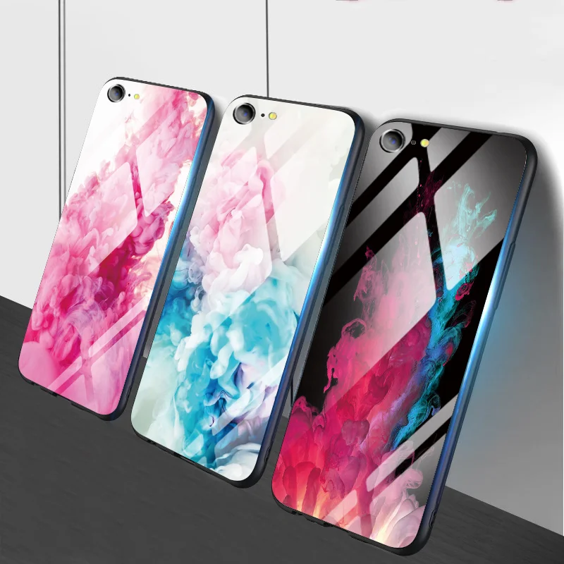 

Tempered Glass Sky clouds For Meizu 16 16X Case For TPU iPhone XS X XS Max XR 6 6S 7 Plus 8 Plus For OnePlus 6T 7 Pro Soft Cover