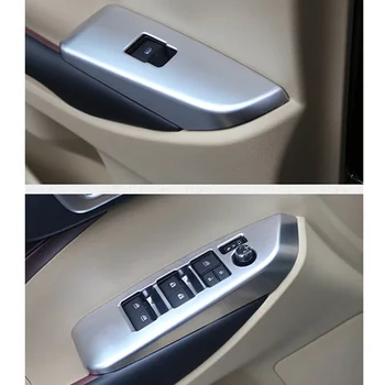 

For Toyota Highlander 2015 2016 2017 For Left-handed Driving Inner Car Window Device Panels Side Door Armrest Decorative Trim