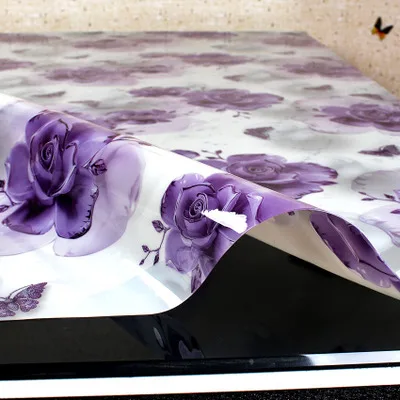  New Oil-proof soft plastic waterproof tablecloth Home Dining Room Tablecloth PVC Table Runner Water