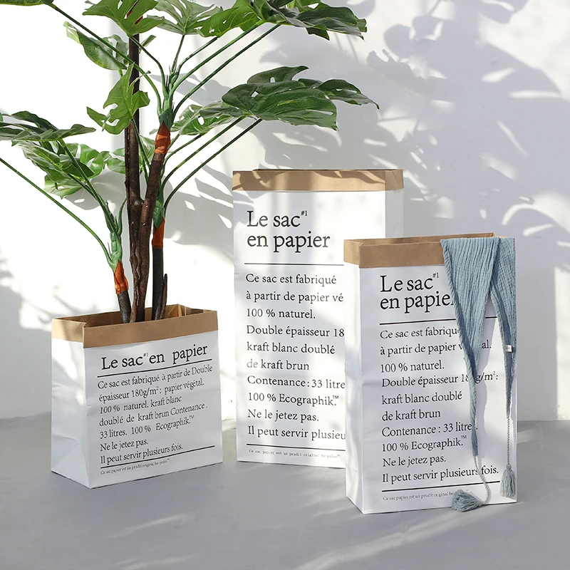 Flor do Casamento de Papel Vaso de Armazenamento em Casa Acessórios de Decoração Estilo Europa Multi Pintura Piso Planta Bonsai Kraft Papel Decorativo