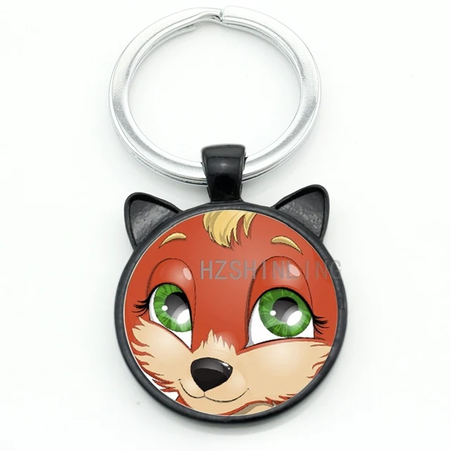 TAFREE 2017 latest fashion Cartoon Fox ear keychain novelty interesting