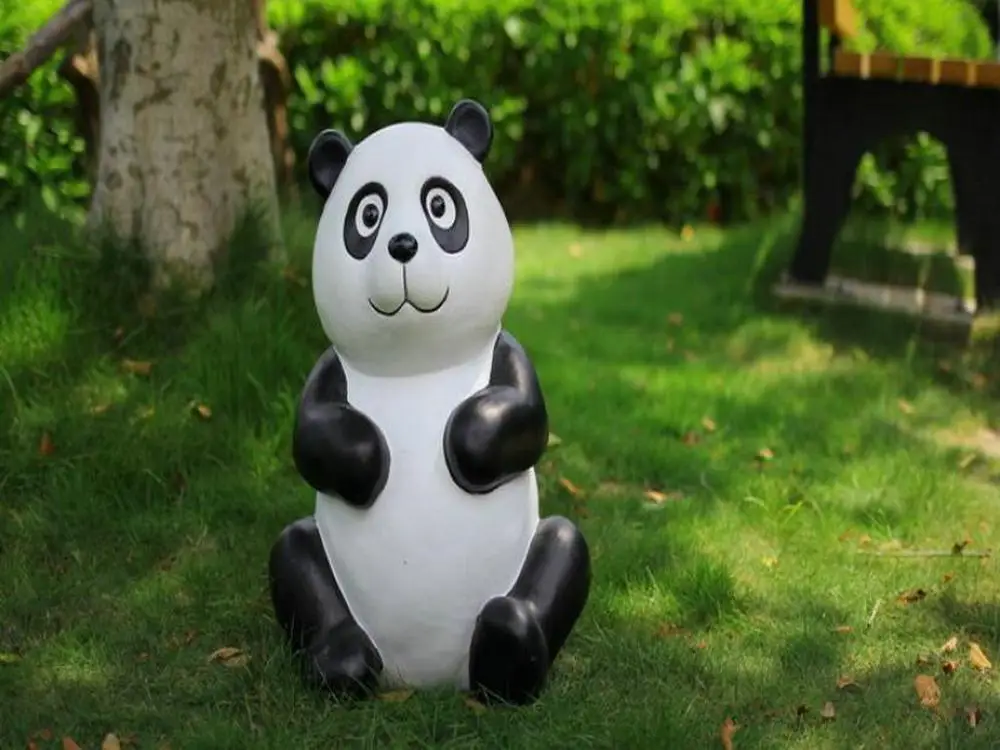 

Simulation imitation emulation animal universal personalised panda figure toy gift house room garden bar pet ornament decoration