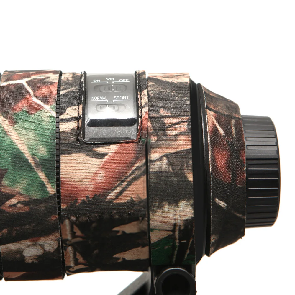 Rubber Camera Lens Coat Camouflage Lens Camo Protection Cover Guns Clothing For Nikon 200-500mm F5.6 VR Covers (8)