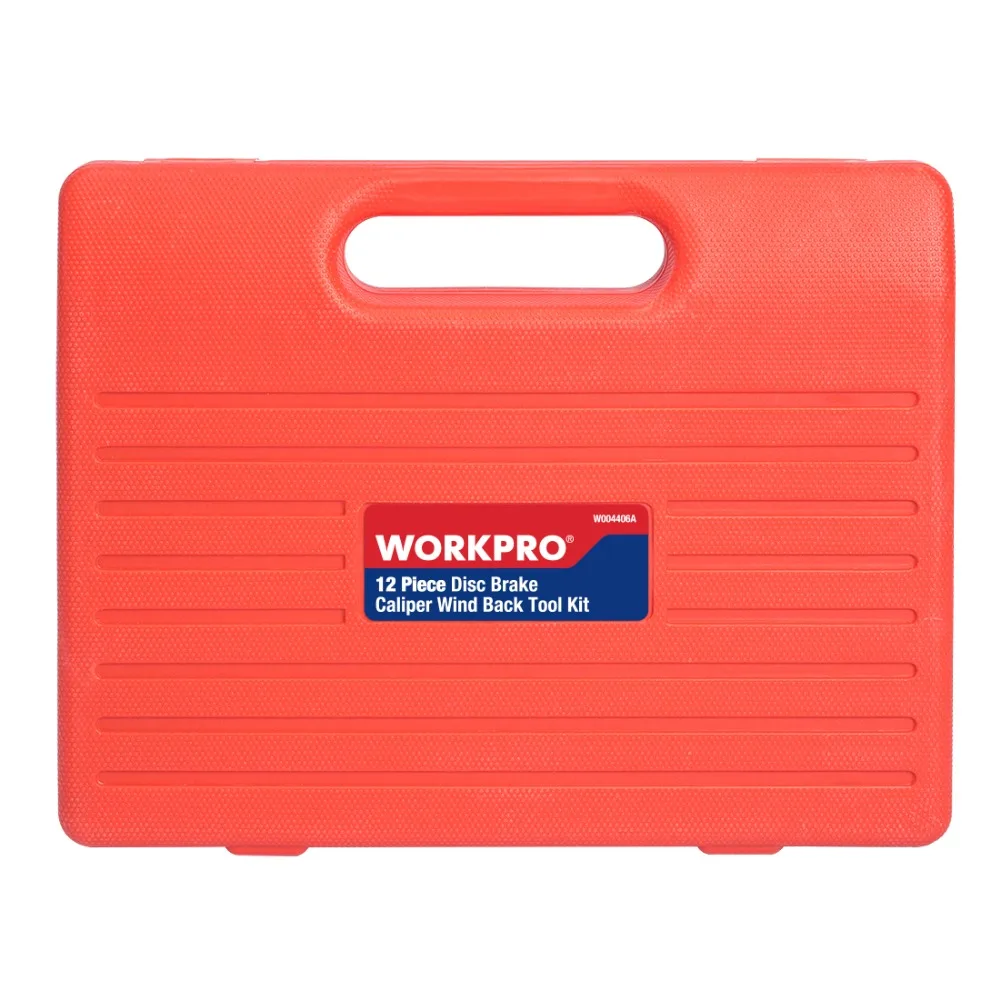 WORKPRO 12PC Car Repair Tool Set for Brake Cylinder Auto Disc Brake Caliper Wind Back Tool Kits WORKPRO 12PC Car Repair Tool Set for Brake Cylinder Auto Disc Brake Caliper Wind Back Tool Kits