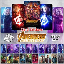 65pcs Marvel Movie Superhero Characters Stickers MCU Avengers Infinity War Black Widow Scarlet Witch Thor Loki Thanos 2018 New