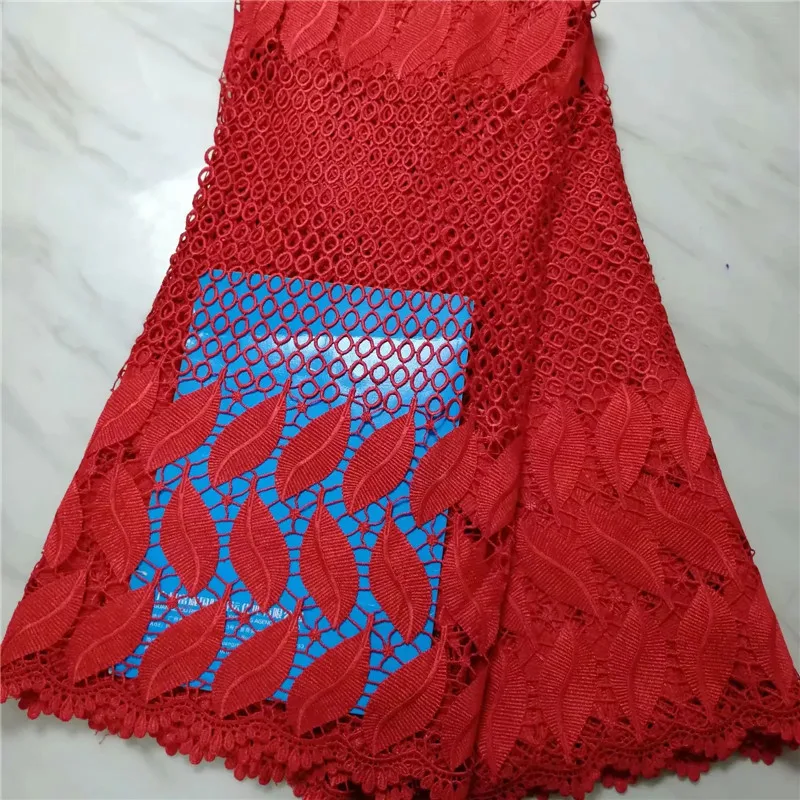 

Latest Teal African French Lace Fabric High Quality Guipure Lace Chemical Lace Fabric For Wedding Or Party PL052010