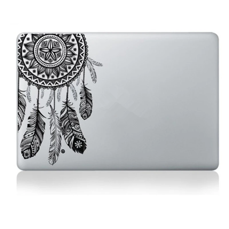 Виниловая наклейка для ноутбука с изображением перьев и цветов, наклейка для Macbook Air Pro retina 11 12 13 15 дюймов, кожа для ноутбука Macbook Air 13