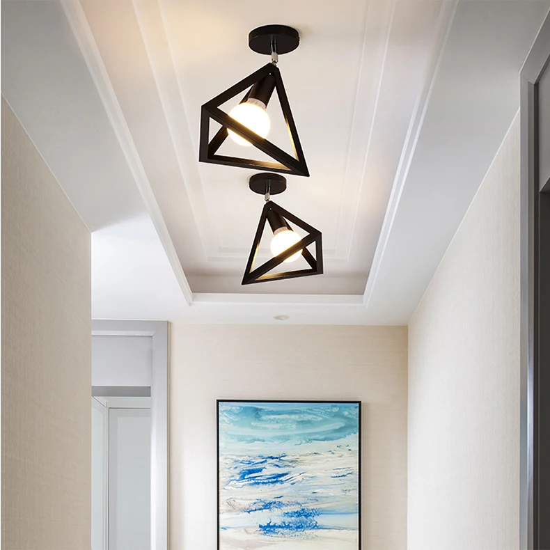 Luzes de Teto Gaiola do Vintage Lâmpada do Teto Moderno Plafondlamp Casa Iluminação Sala Estar Lampara Techo Suspensão Luminária E27 Led 14 do teto lampara techo suspensão luminária e27