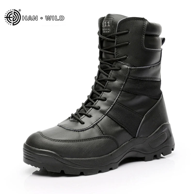 

Winter Army Tactical Boots Men's Waterproof Breathable Leather Combat American Army Shoes Men Military Desert Boots