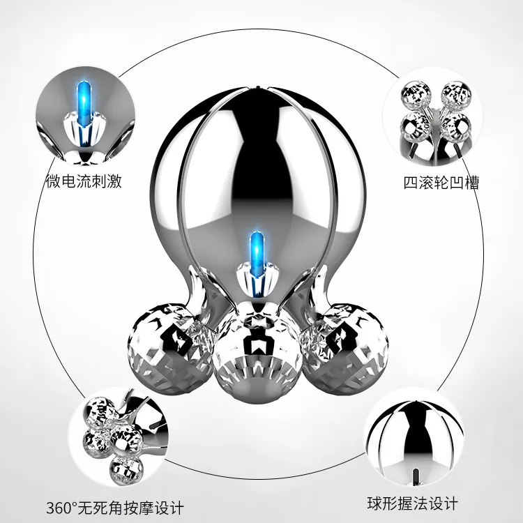 New 4D Roller Massager Micro-current Body Slimming Instrument negative Ion Slider Facial Beauty Instrument Face Massager New 4D Roller Massager Micro-current Body Slimming Instrument negative Ion Slider Facial Beauty Instrument Face Massager