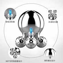 New 4D Roller Massager Micro-current Body Slimming Instrument negative Ion Slider Facial Beauty Instrument Face Massager
