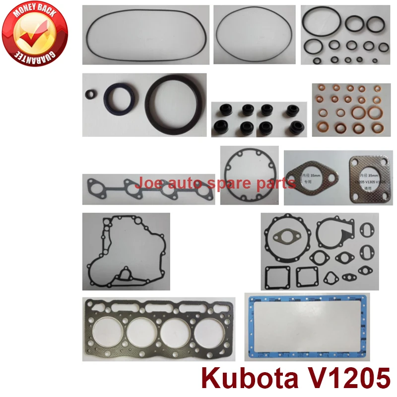 Complete Overhaul Engine Full Gasket Set Kit For Kubota Engine V1205