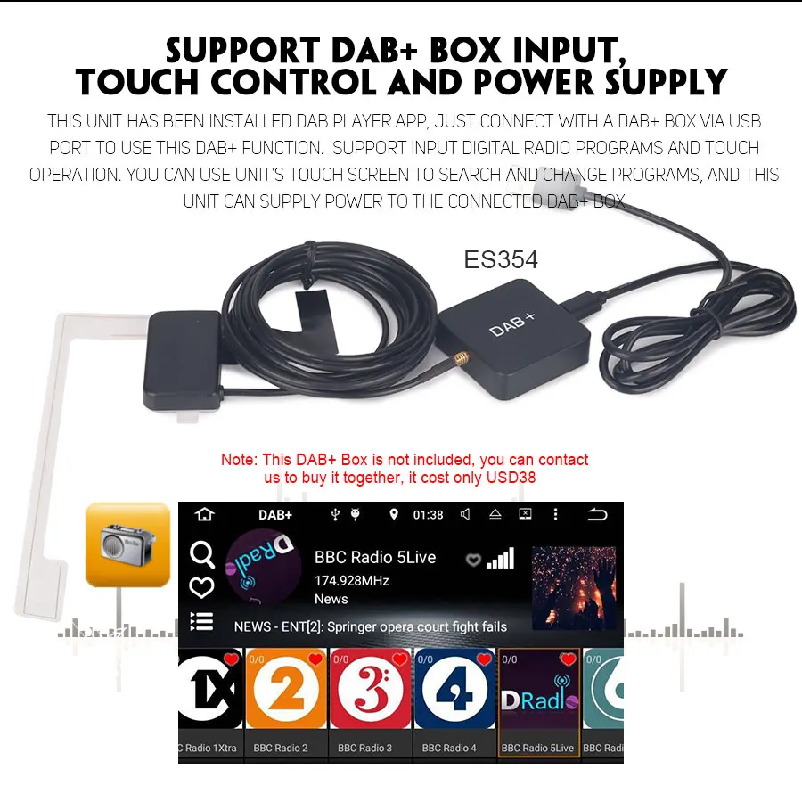 Cheap Erisin ES7822S 7" Android 8.0 Car GPS Radio DVR DAB+ DVD For SEAT IBIZA 24